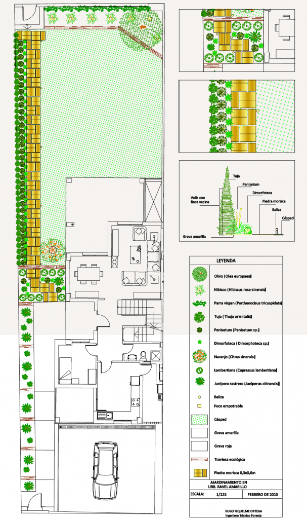 proyecto de jardín jardinería y paisajismo